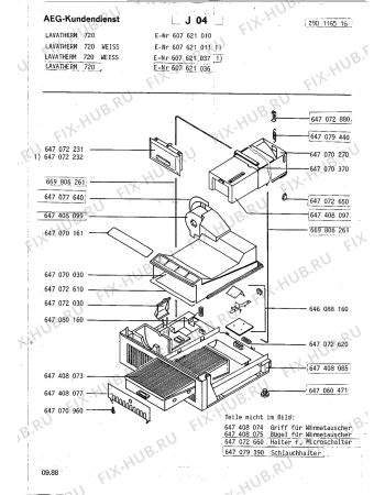 Взрыв-схема стиральной машины Aeg LTH720 - Схема узла Section3